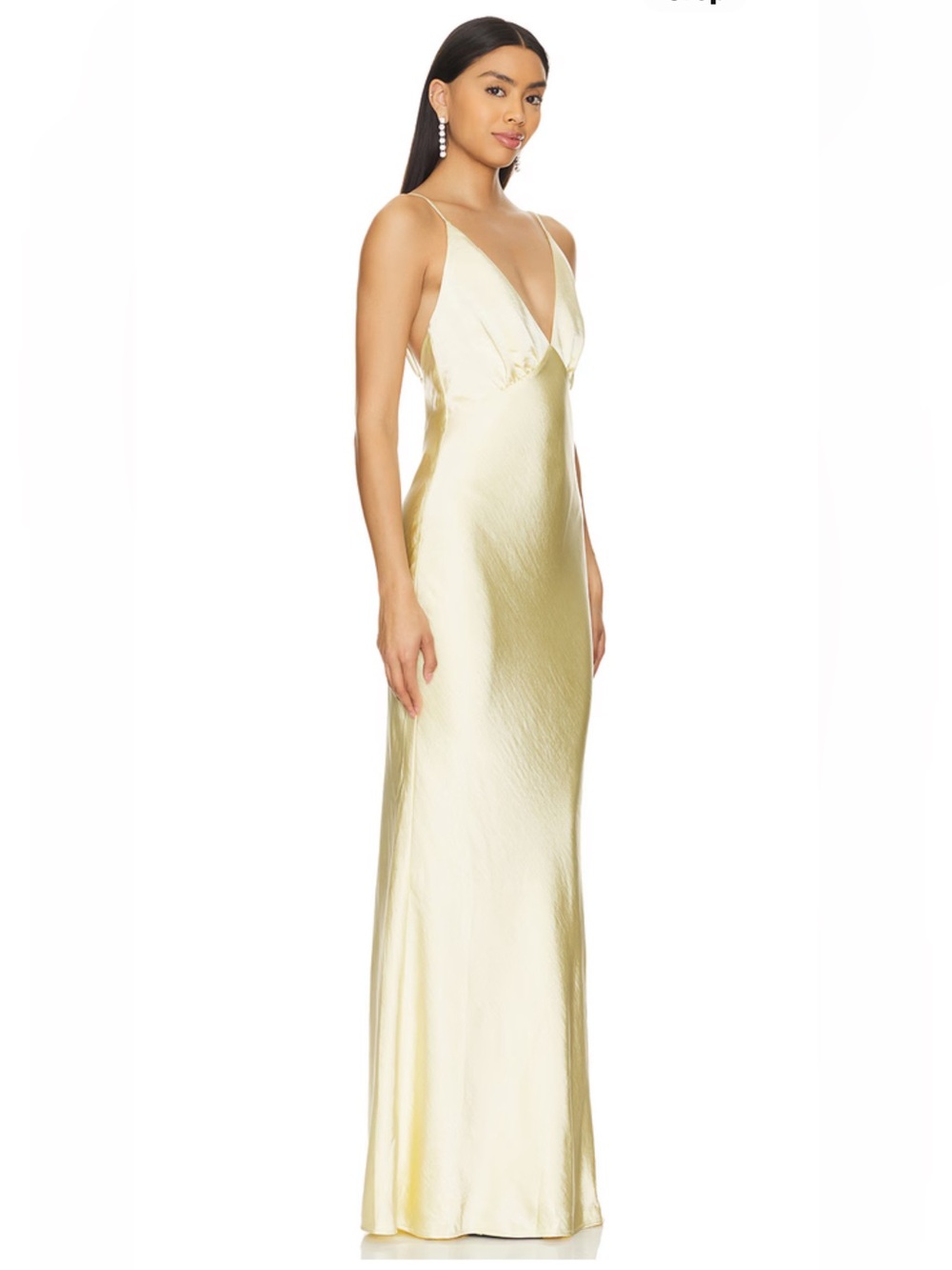 Lovers + Friends ALSNI Gown Baby Yellow Women’s Medium